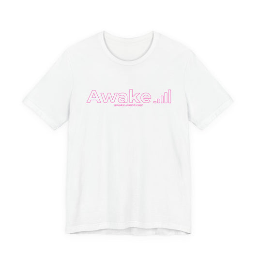 Awake Jersey Short Sleeve Tee (Pink Signal)