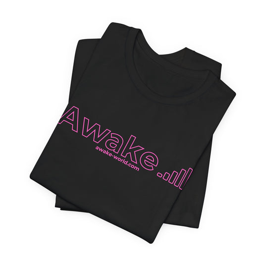Awake Jersey Short Sleeve Tee (Pink Signal)